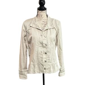 Maurices Cream Button-Front Jacket